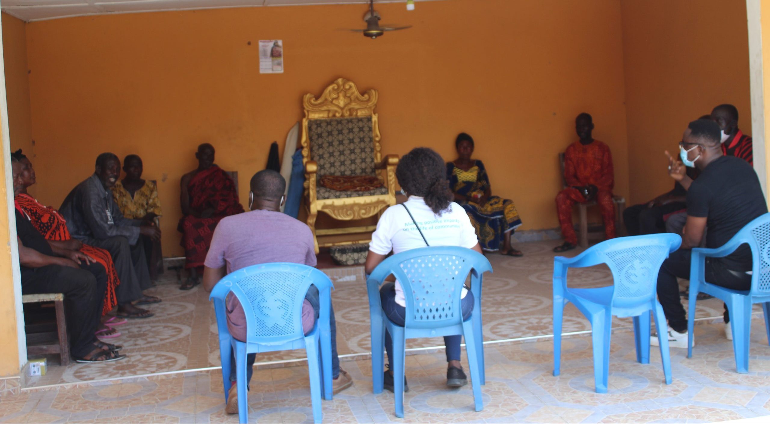 Meeting with the opinion leaders of a community for their consent and approval before survey is scheduled