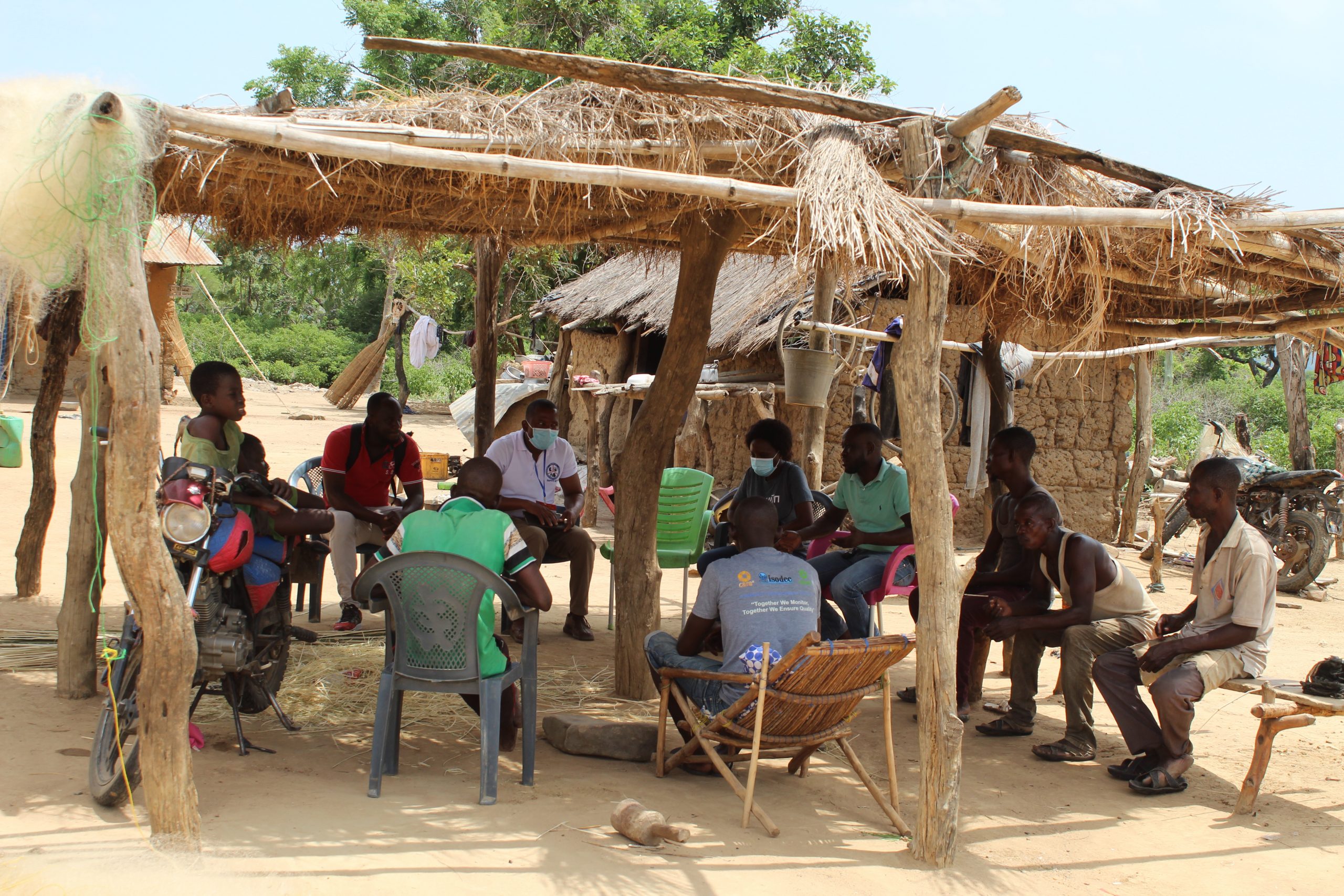 Meeting with the opinion leaders of a community for their consent and approval before survey is scheduled
