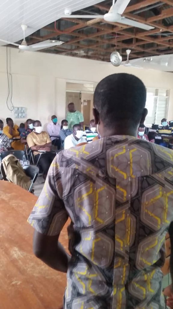 Sefwi Akontombra District annual performance review meeting of the health directorate. Presentation by Dr Jubin Osei-Mensah on the ASTAWOL project