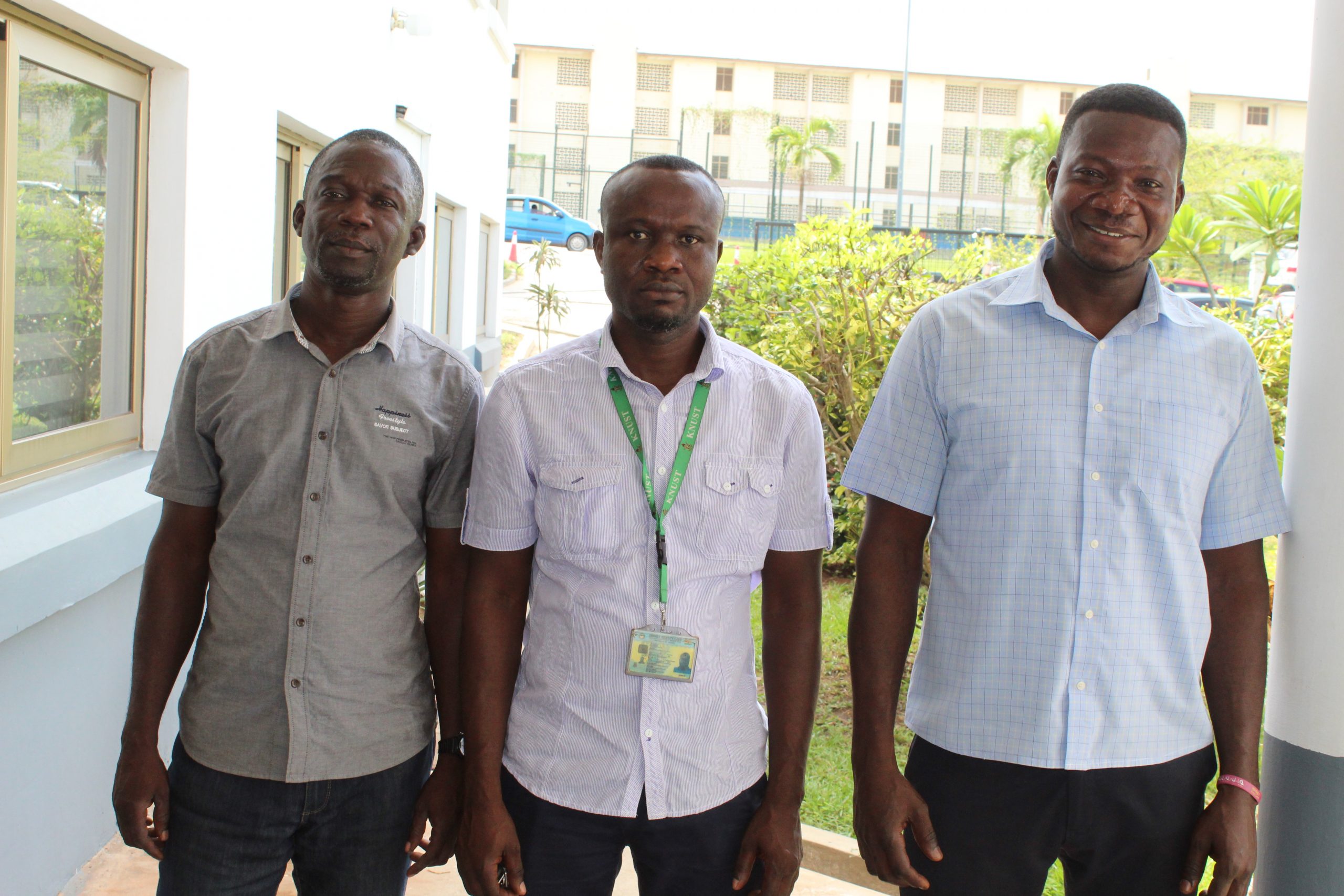 Project Drivers: From right to left, Paul Antwi, Seth Wiredu and Emmanuel Ato Clinton